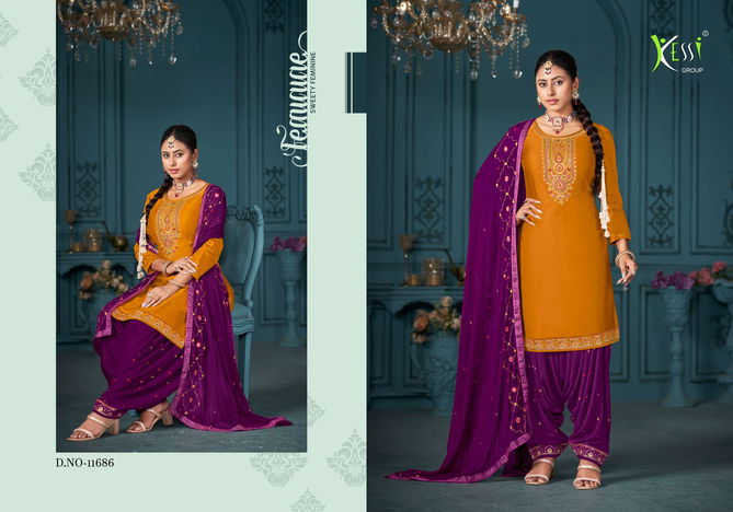 Patiala House Vol 99 By Kessi Heavy Cotton Silk Punjabi Dress Material Wholesale Shop In Surat